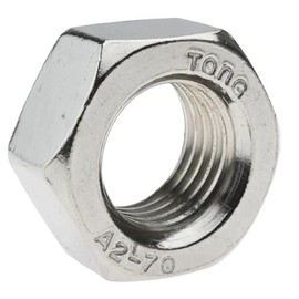 M4 M5 M6 M8 M10 M12 M16 M20 Hex Hexagon Nut Stainless Steel A2 (304) Hex Hexagon Full Nuts by MultiScrew (10, M20 (20mm))