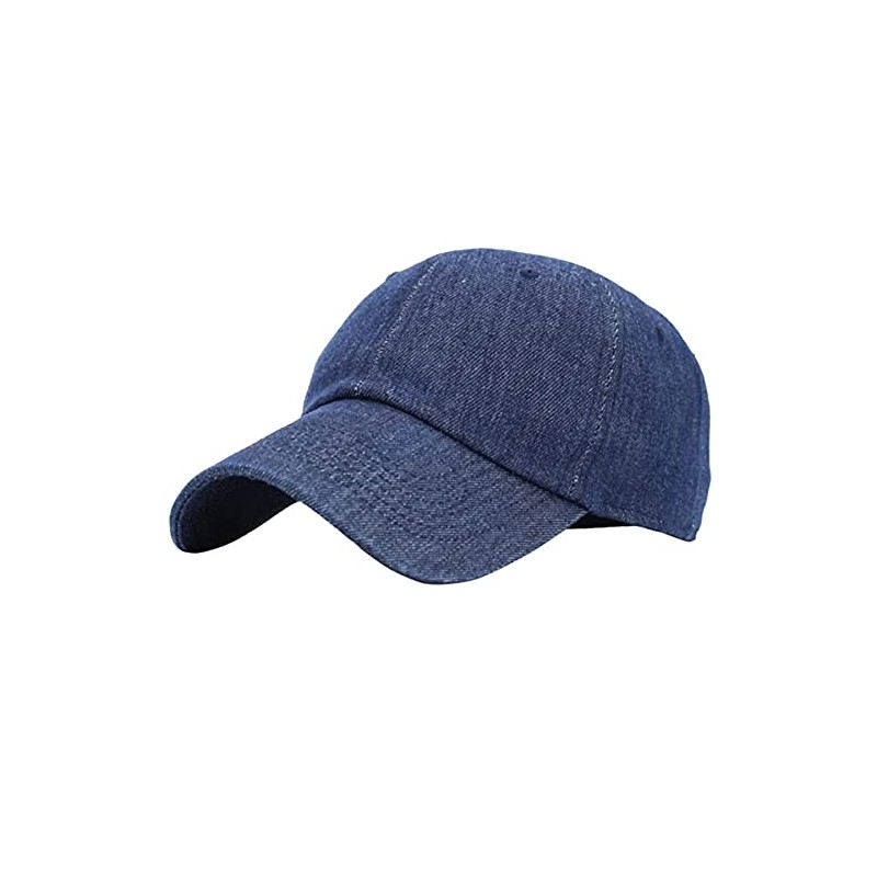 E-FLAG Washed Low Profile Cotton and Denim Baseball Cap (Denim