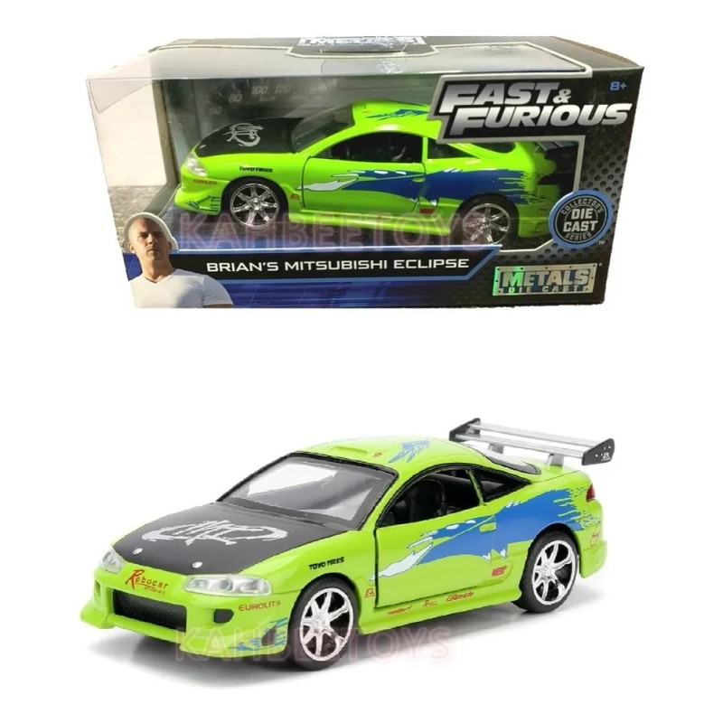 Brian´s Mitsubishi Eclipse Rápido Y Furioso 1:32 Jada Verde