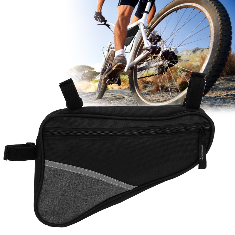 Bike Triangle Bag Outdoor AntiSplash Waterproof Front Beam Large Capacity