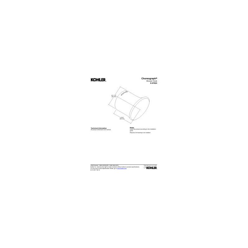 Kohler K-97624-ABZ, Anodized Dark Bronze