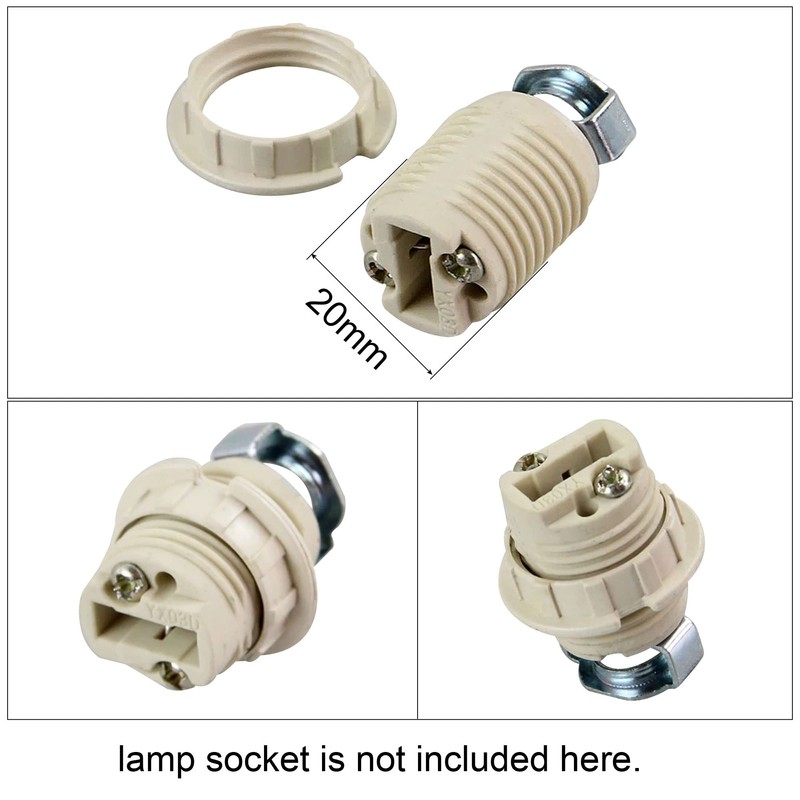 sourcing map Pack of 10 G9 Lamp Holder Rings Lampshade