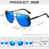 KANASTAL Sunglasses Polarized Sunglasses for Men Women UV400 Protection Square
