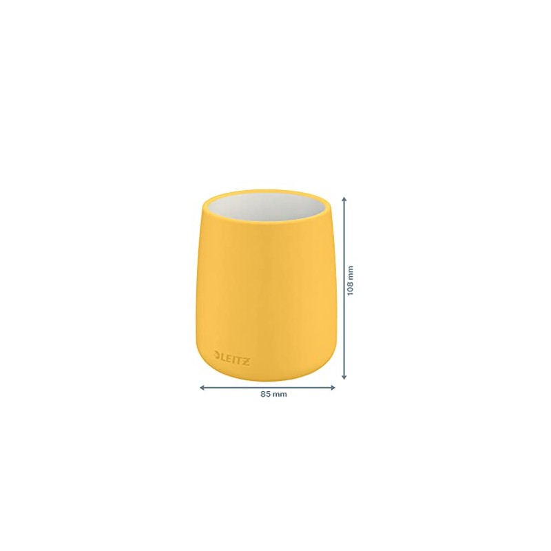 Leitz Cosy Series 53290019 Ceramic Pen Holder Warm Yellow