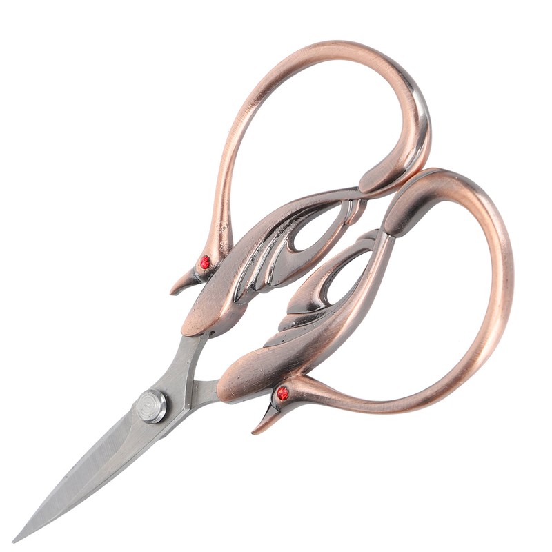 Scissors Retro DIY Swan Shaped Cross Stitch Household Cloth Cutting