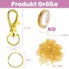 173-Piece DIY Key Ring Set, Make Yourself with Pink Charms