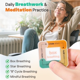 Calm Strips Anxiety Sensory Stickers for Kids, 36Pcs Different Textured Breathing Mindfulness Fidget for Teen Adults Mood Calming, Stress Relief at Office and Classroom Desk