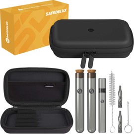 SafeDelux Storage Bag Set with Waterproof Zipper, Carbon Lining Storage Bag Lockable Organizer Case Set Great for Travel (Black)