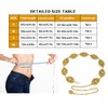 Liutufy Western Concho Belt for Women Metal Chain Link Belt