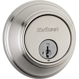 Kwikset 817 UL 15 SMT RCAL RCS Key Control Single Cylinder Ul Deadbolt Featuring Smart Key, Satin Nickel