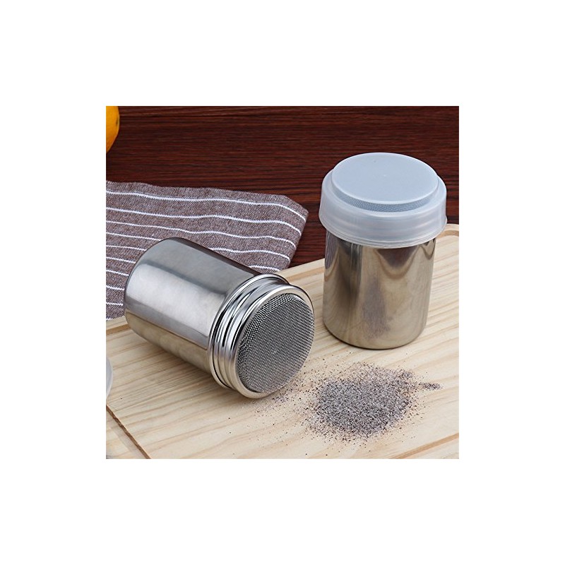 Flour Flour Bottle, Powder Can, Condiment, Seasoning Can, Stainless Steel,