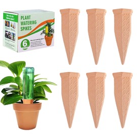 YBHWOGI Automatic Watering Plant Watering Automatic Watering Device Made of Natural Ceramic Earthenware for Potted Plants, Continuous Moisturizing Type, Safe Even When You Are Away From Home