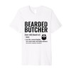 Bearded Butcher Definition Butchery Meat Butchers Premium T-Shirt
