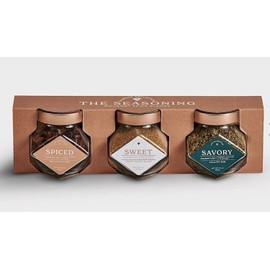 2 PACKS OF THE SEASONING DIAMOND COLLECTION GOURMET SPICE BLENDS DIAMOND JAR TRIO GIFT SET (TRIO HOLIDAY)