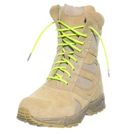 550 Paracord Boot Laces – 54 Inches Long – Heavy Duty Laces Ideal for Hiking, Working, and Survival – Weather Resistant (Neon Green)