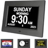 Yuanzeco Alarm Clock With Day And Date For Elderly 3Displays