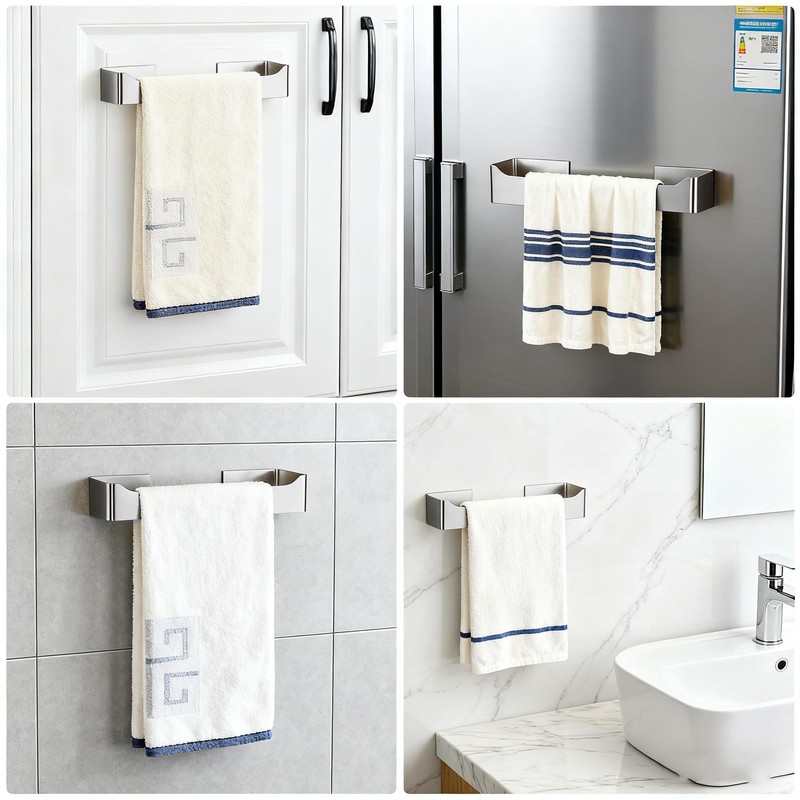 Self Adhesive Hand Towel Holder/Towel Ring,Stainless Steel Hand Towel Bar