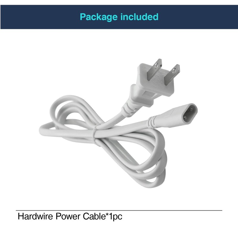 Hexagon LED Lights Power Cord, 1 to 2 Connectors Power
