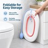 Foldable Sitz Bath Basin for Toilet Seat – Portable Plastic