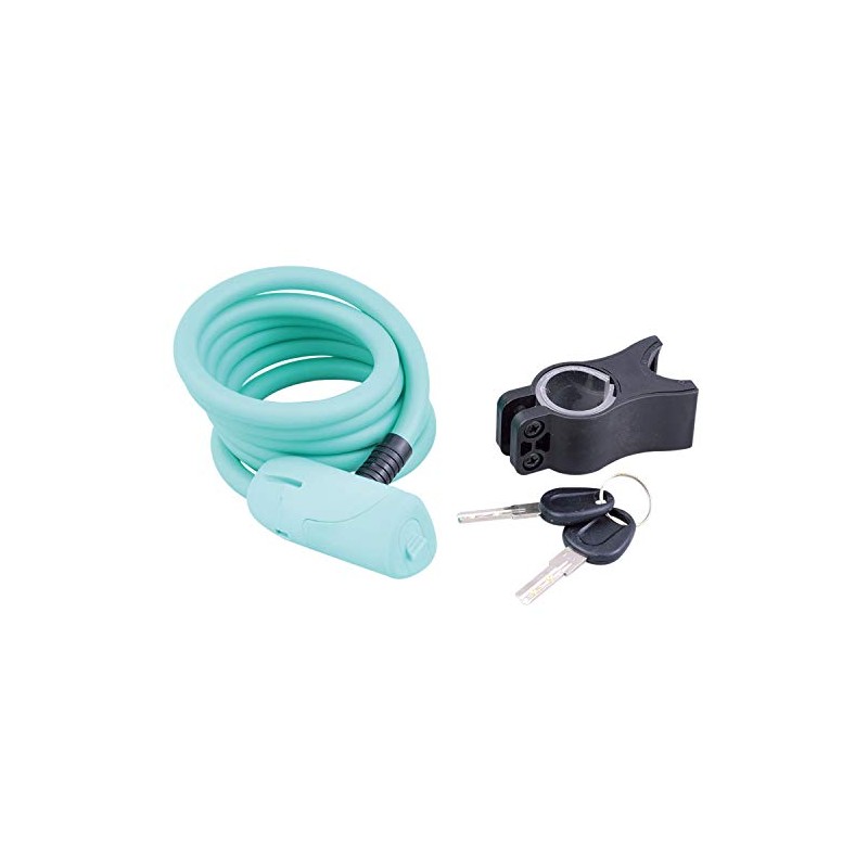 J&C FAVORI FV-04 Coil Lock with Bracket, Seat Post Bracket,