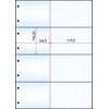 Receipt Paper, A4, 4 Sides with Reception (with Blue Holes),