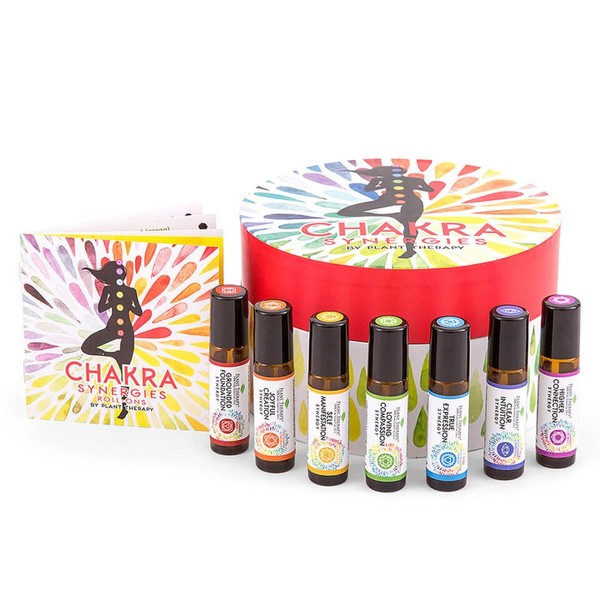 Plant Therapy Chakra Synergy Blends Complete Roll-On Set 100% Pure, Therapeutic Grade