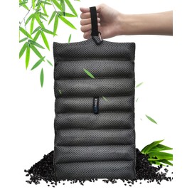 PURIMADE Bamboo Charcoal Air Purifying Bag,Reusable Natural Activated Charcoal Bags,300g Deodorizer and Odor Purifier,for Home,Car,Pet Space,Bathroom,Basement,Closet,Shoe Cabinets