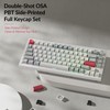 Keychron OSA Profile Double-Shot PBT Side-Printed Keycap Set, 141 Keys,