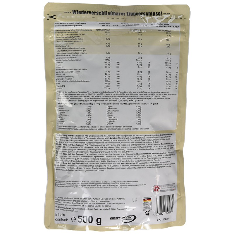 Best Body Nutrition Premium Pro Protein A102D1