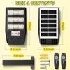 Solar Lights Outdoor Waterproof 4 Pack, Flood Lights Motion Sensor