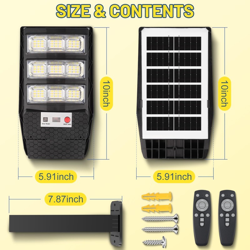 Solar Lights Outdoor Waterproof 4 Pack, Flood Lights Motion Sensor