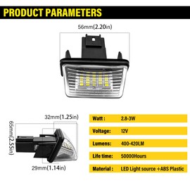 Safego LED Number Plate Light