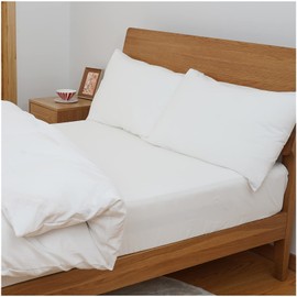 [Super Soft / Water Washable] Fitted Sheet, Queen, All Seasons, Bed Cover, Bed Sheet, Made of High Density Fabric, Super Absorbent and Quick Drying, Breathable, Antibacterial, Odor Resistant, Easy to