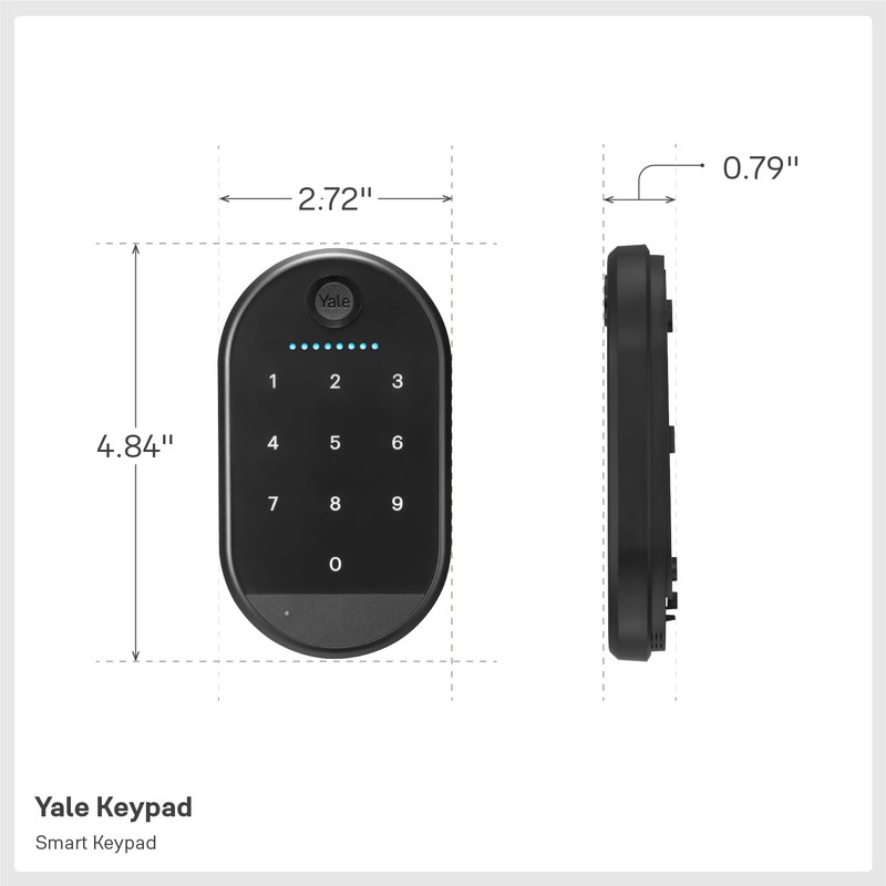 Yale Keypad - Smart Bluetooth Keypad for Yale Approach, Wi-Fi