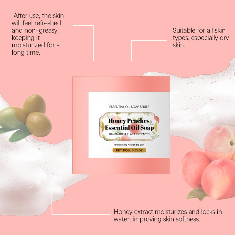 Peaches Essential Oil Soap