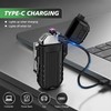 Lafagiet USB-C Rechargeable Lighter, Dual Electric arc, Waterproof, Flame-Less, Windproof