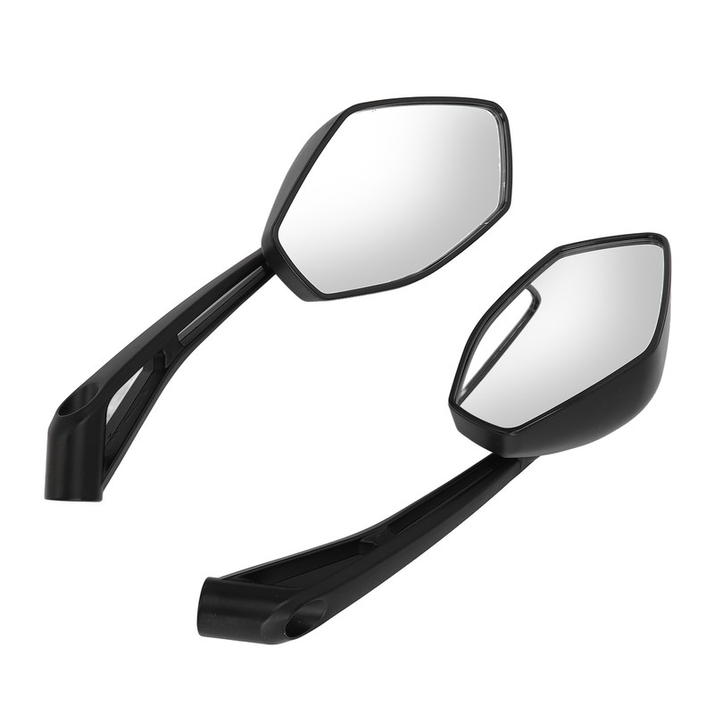 2PCS Motorcycle Rearview Mirror Clear Vision Wide Angle Shockproof Handlebar