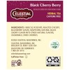 Celestial Seasonings Hierbas Baya Cereza Negra Unidades Paquete