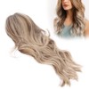Women Long Wavy Light Blonde Wig Lady Fashionable Cosplay Party