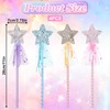 4 Pcs Princess Wand, Glitter Wand Princess Birthday Party Decorations