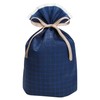 Indigo Waffle Bag L Navy PG063