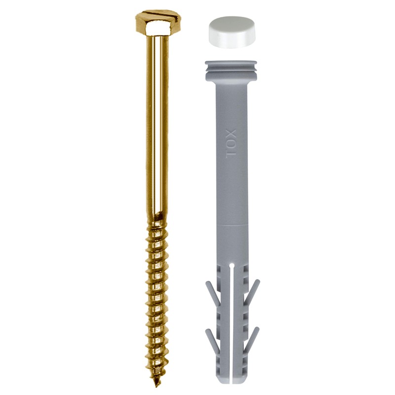 TOX Stand-Alone WC Fastening Toilet XL, White, 1 Set, 04510139