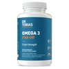 Dr. Tobias Aceite De Pescado Omega 3, 2000 Mg De Triple Potencia Con 800 Mg De Epa Y 600 Mg De Dha Por Racin, Suplementos De Aceite De Pescado Omega  