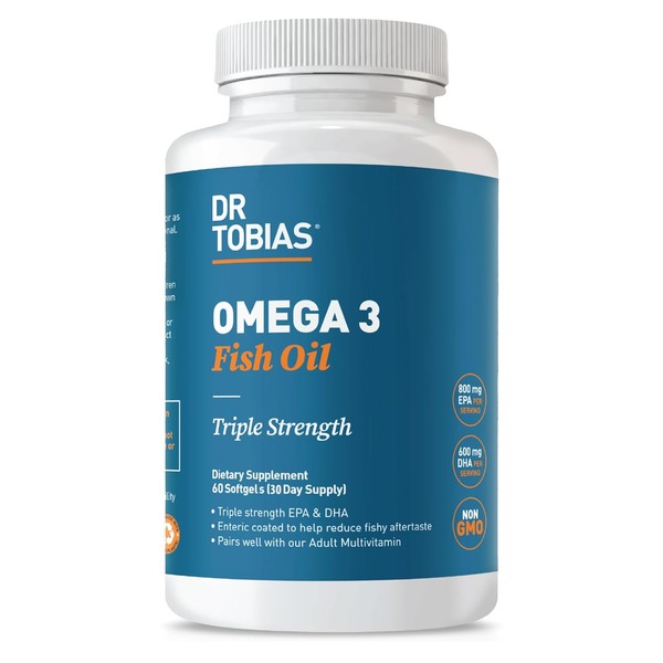 Dr. Tobias Aceite De Pescado Omega 3, 2000 Mg De