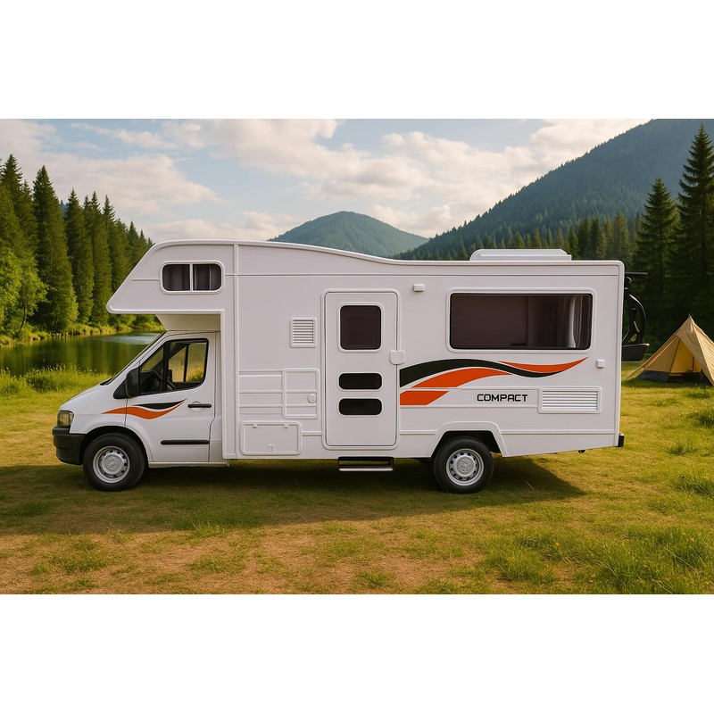 Camper Motorhome ca. 21cm - Die Cast metal auto car