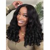Yaki Curly V Part Wigs Afro Curly Wig with Bouncy