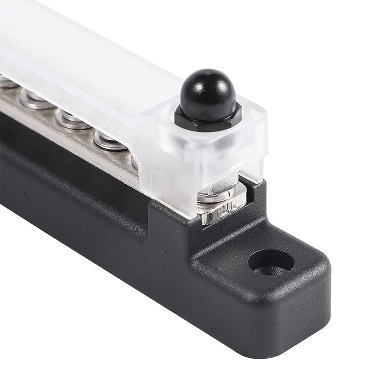 6 Terminal Single-row Bus Bar 150A BusBar Block with Cover,