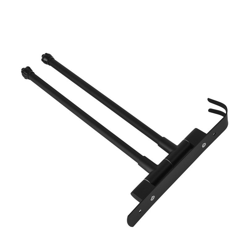 Stainless Steel Swivel Towel Hanger Holder Black Rotating Movable Towel