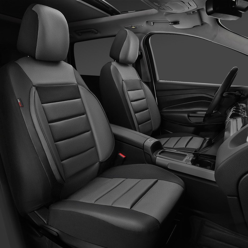 CAR PASS Leather Seat Covers Full Set Universal Water Resistant