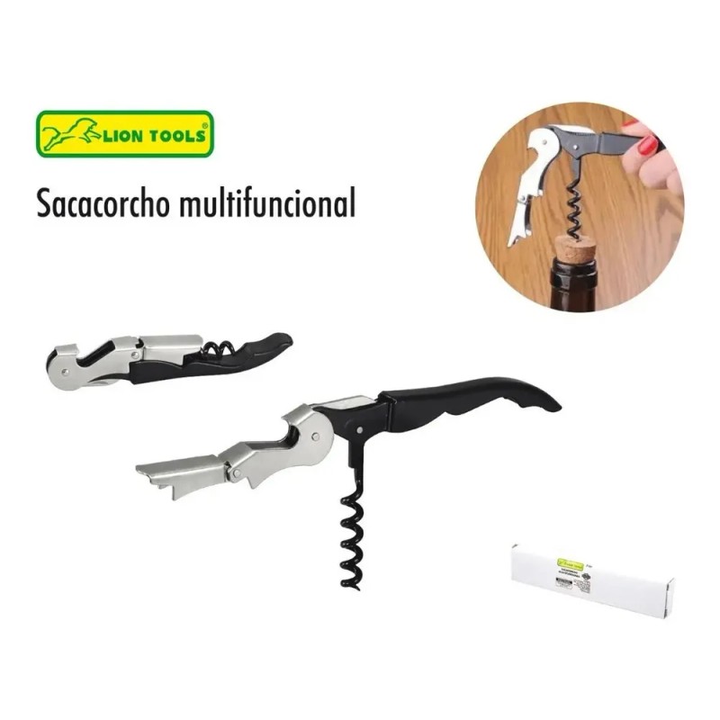 Pack 5 Piezas Sacacorcho Lion Tools